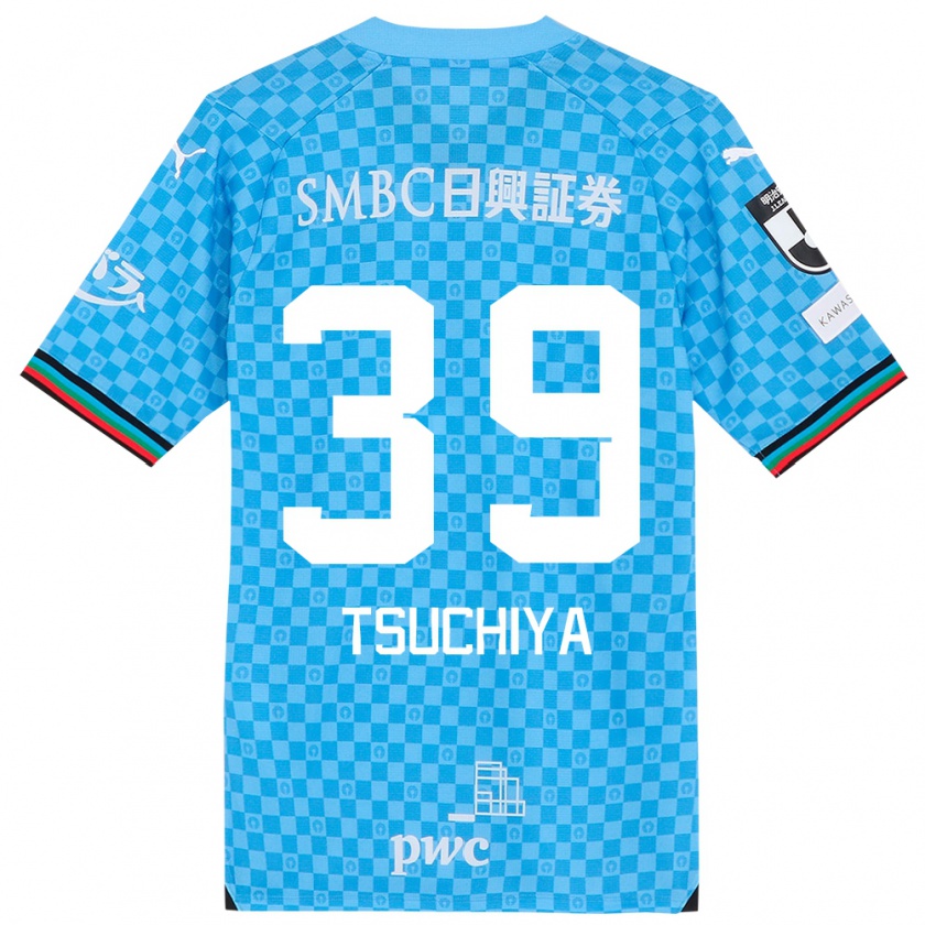 Kandiny Dames Kaito Tsuchiya #39 Azuur Blauw Thuisshirt Thuistenue 2024/25 T-Shirt