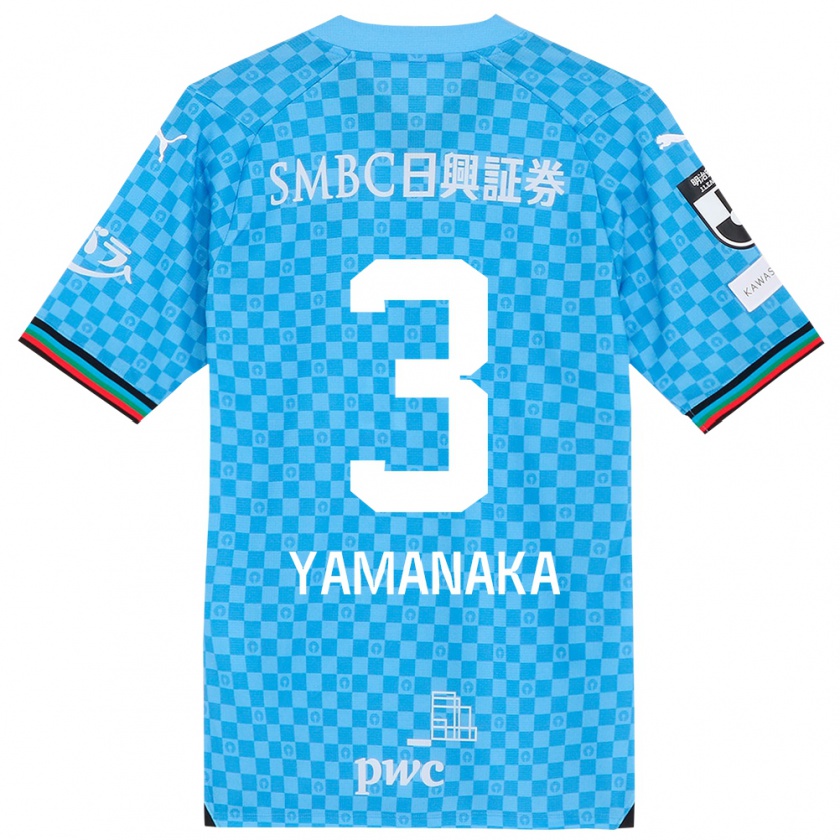 Kandiny Donna Maglia Daiki Yamanaka #3 Azzurro Blu Kit Gara Home 2024/25 Maglietta