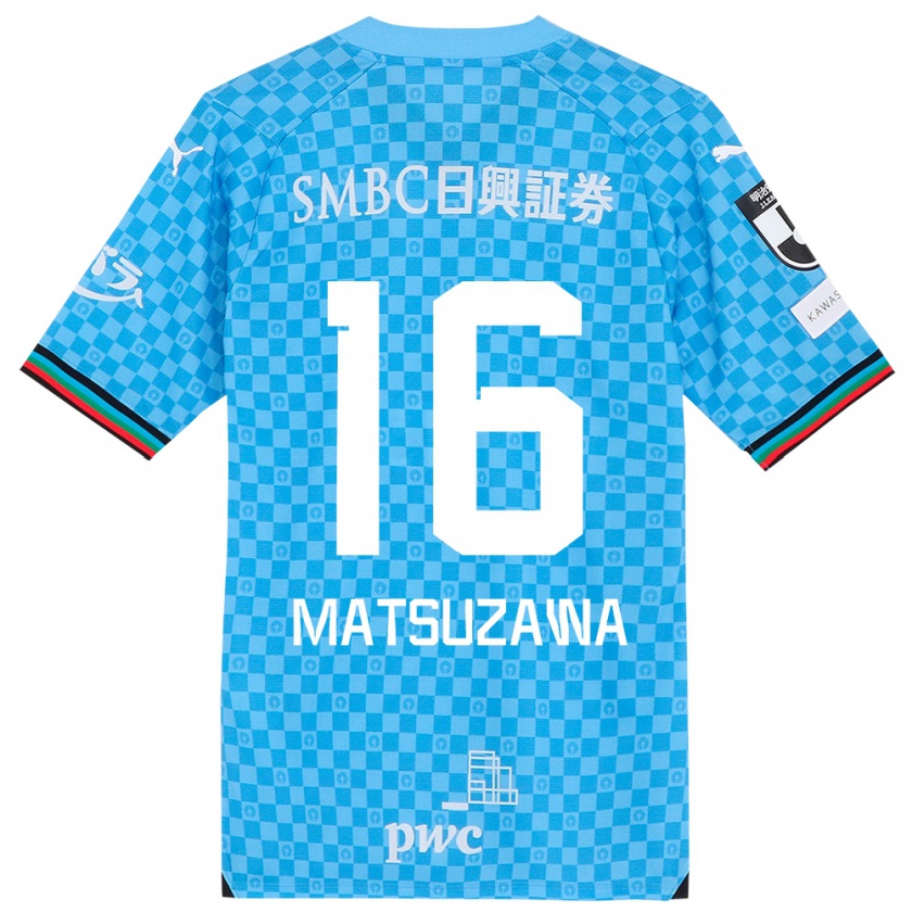 Kandiny Donna Maglia Naoto Matsuzawa #16 Azzurro Blu Kit Gara Home 2024/25 Maglietta