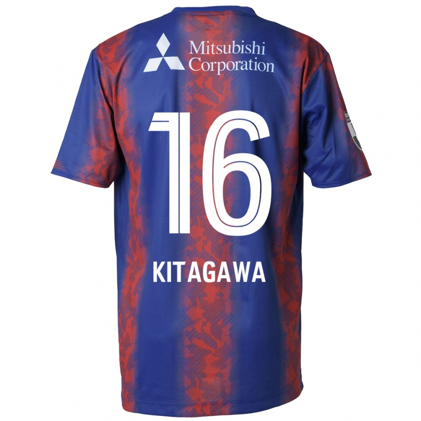 KandinyレディースRento Kitagawa#16青 赤ホームシャツ2024/25ジャージーユニフォーム