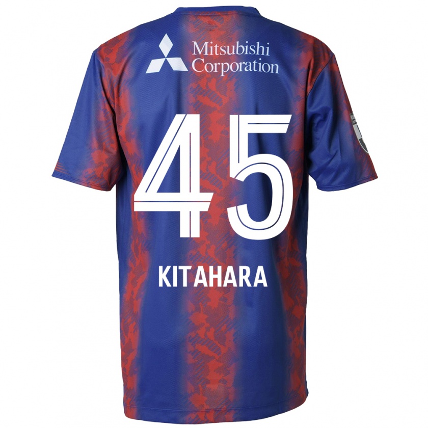 Kandiny Mujer Camiseta Maki Kitahara #45 Azul Rojo 1ª Equipación 2024/25 La Camisa México