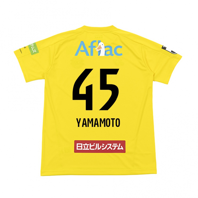 KandinyレディースOta Yamamoto#45イエロー ブラックホームシャツ2024/25ジャージーユニフォーム