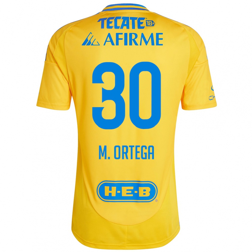 Kandiny Damen Miguel Ortega #30 Goldgelb Heimtrikot Trikot 2024/25 T-Shirt Österreich