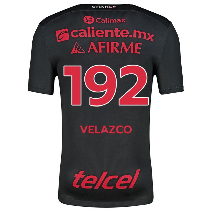 Kandiny Donna Maglia Emiliano Velazco #192 Nero Rosso Kit Gara Home 2024/25 Maglietta