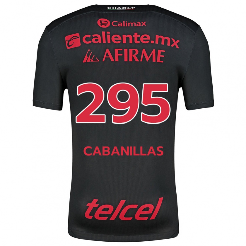 Kandiny Dames Osvaldo Cabanillas #295 Zwart Rood Thuisshirt Thuistenue 2024/25 T-Shirt België