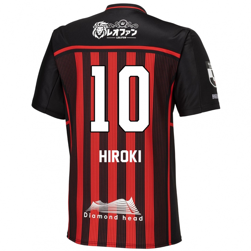 Kandiny Dames Hiroki Miyazawa #10 Rood Zwart Thuisshirt Thuistenue 2024/25 T-Shirt