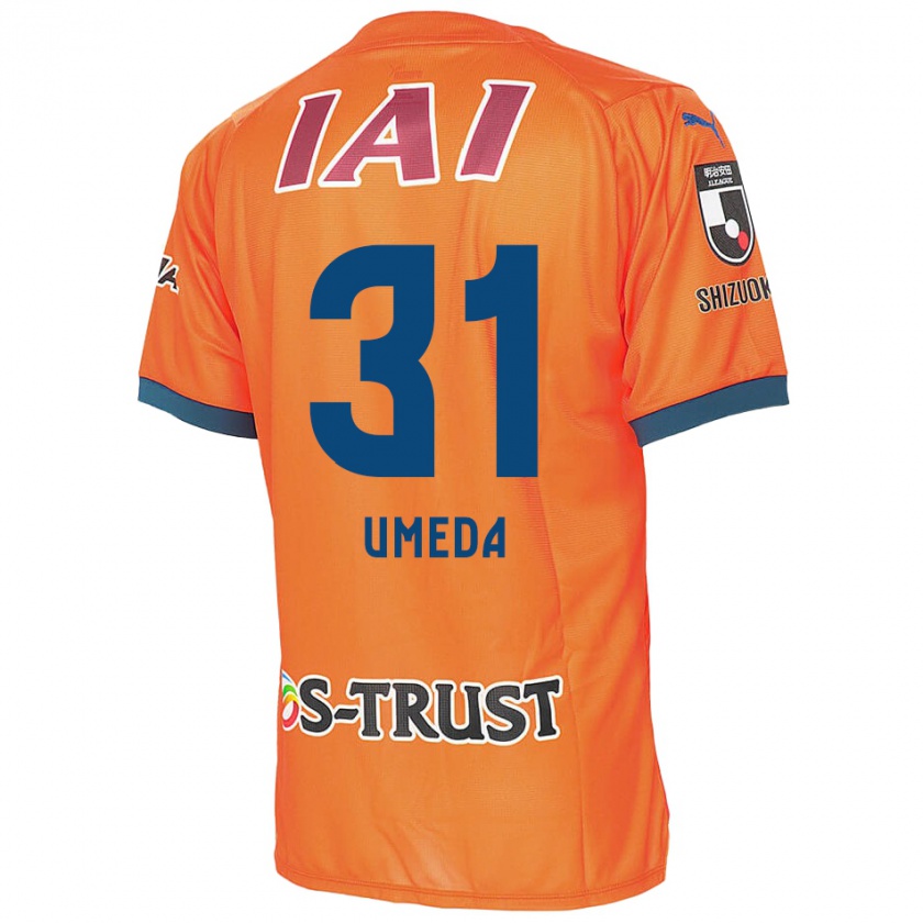 Kandiny Dames Togo Umeda #31 Oranje Blauw Thuisshirt Thuistenue 2024/25 T-Shirt