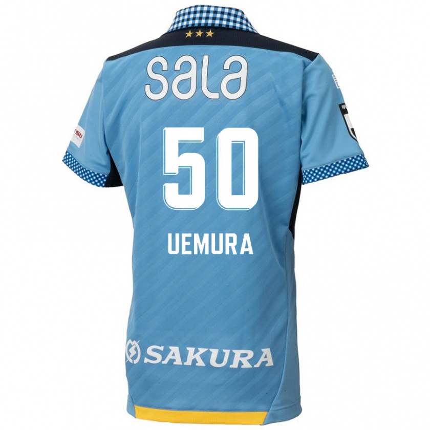 Kandiny Mujer Camiseta Hiroto Uemura #50 Azul Negro 1ª Equipación 2024/25 La Camisa