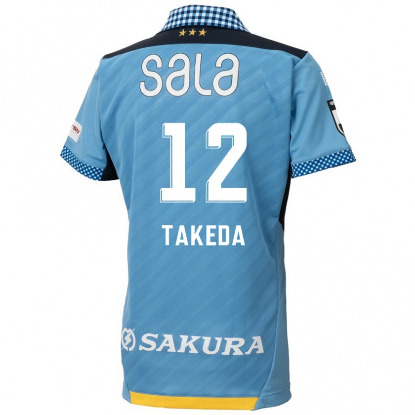 Kandiny Dames Yusei Takeda #12 Blauw Zwart Thuisshirt Thuistenue 2024/25 T-Shirt