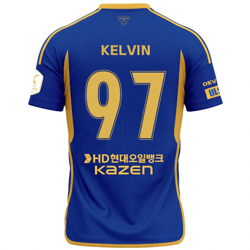 KandinyレディースKelvin#97青 黄ホームシャツ2024/25ジャージーユニフォーム