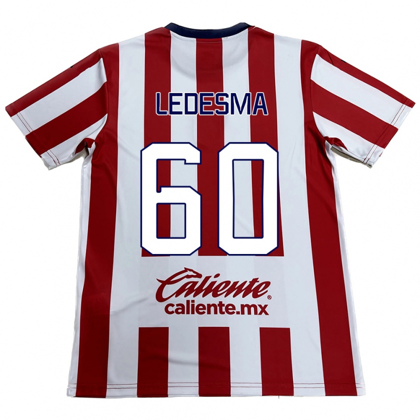 Kandiny Dames Luis Ledesma #60 Rood Wit Thuisshirt Thuistenue 2024/25 T-Shirt België