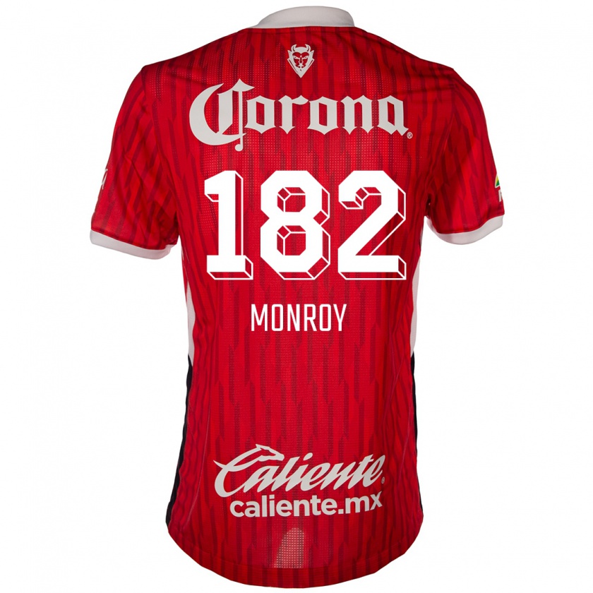 KandinyレディースBrayan Monroy#182赤白ホームシャツ2024/25ジャージーユニフォーム