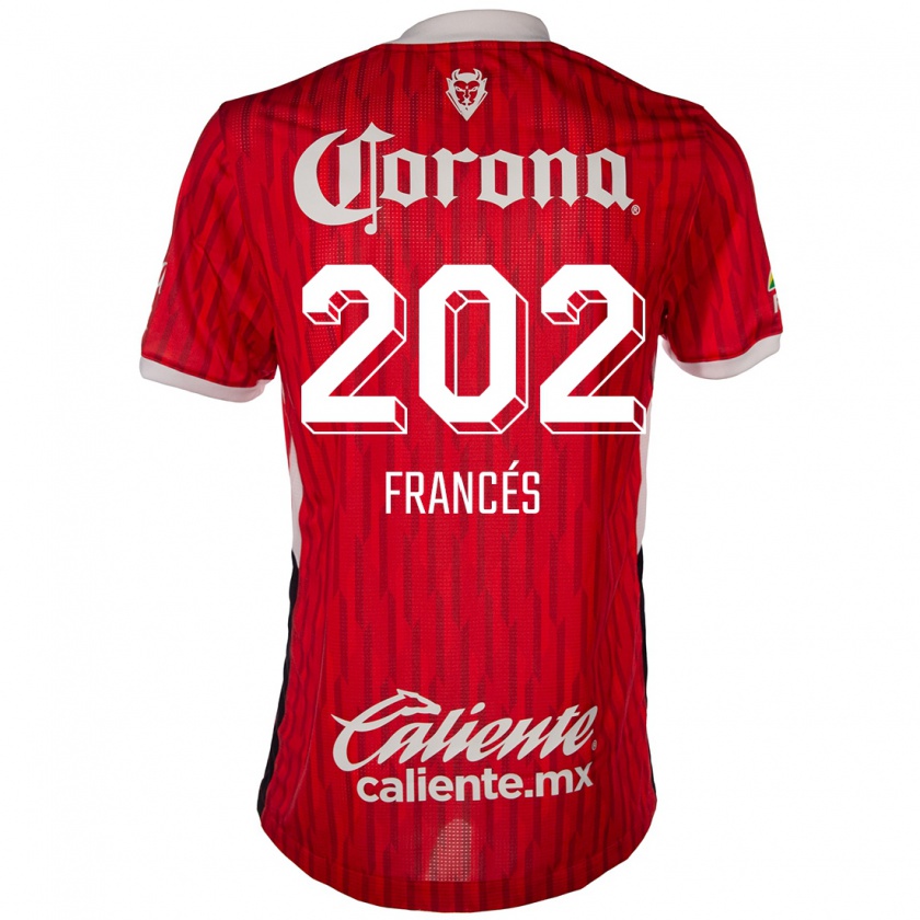 Kandiny Mujer Camiseta Lenin Francés #202 Rojo Blanco 1ª Equipación 2024/25 La Camisa