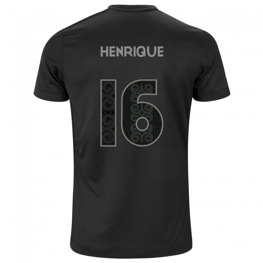 Kandiny Damen Pedro Henrique #16 Schwarz Auswärtstrikot Trikot 2024/25 T-Shirt Österreich