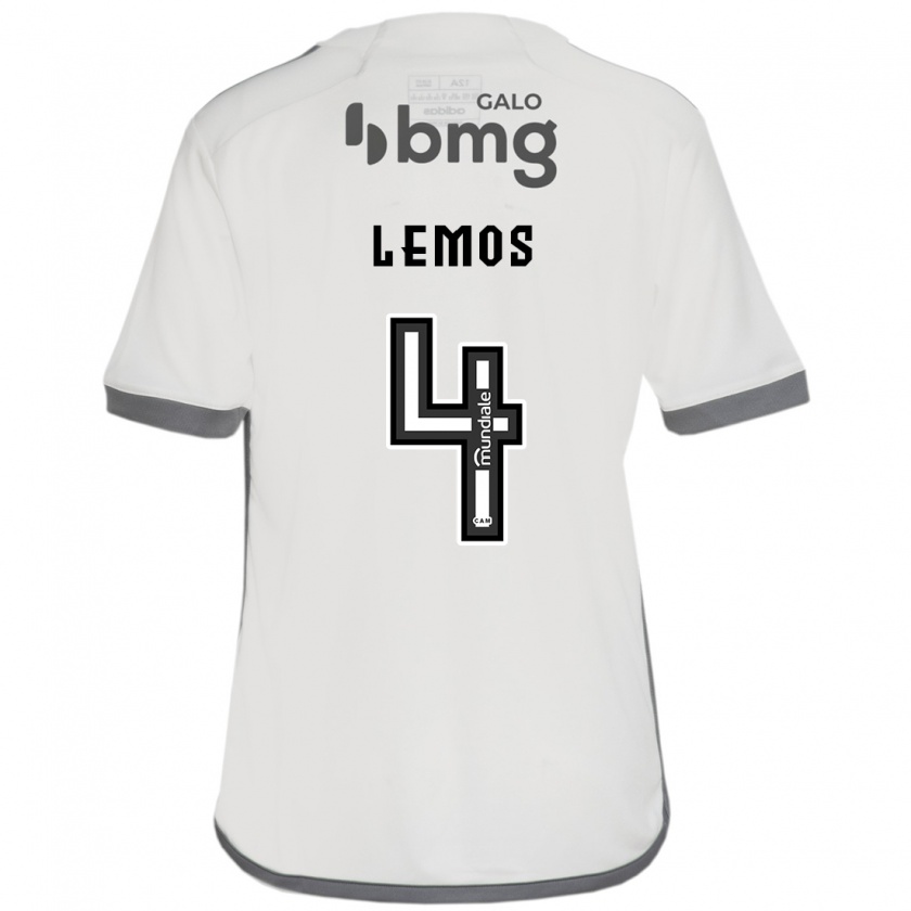 Kandiny Dames Mauricio Lemos #4 Gebroken Wit Uitshirt Uittenue 2024/25 T-Shirt