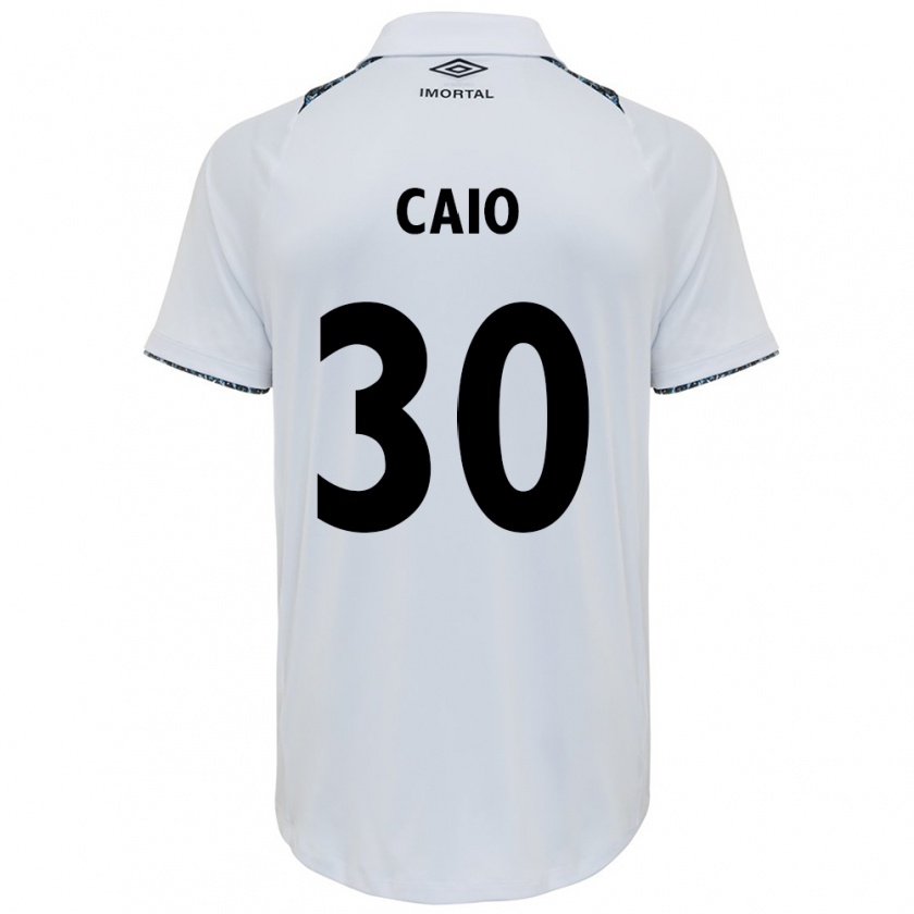 Kandiny Donna Maglia Rodrigo Caio #30 Bianco Blu Kit Gara Away 2024/25 Maglietta