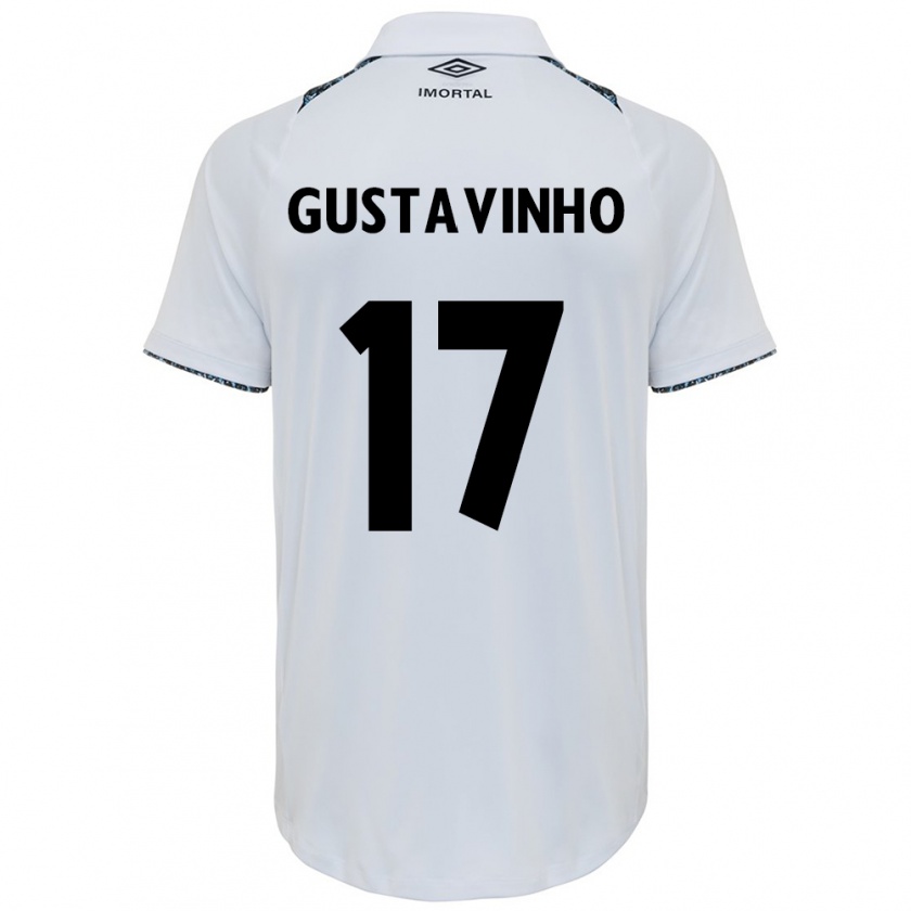 Kandiny Dames Gustavinho #17 Wit Blauw Uitshirt Uittenue 2024/25 T-Shirt