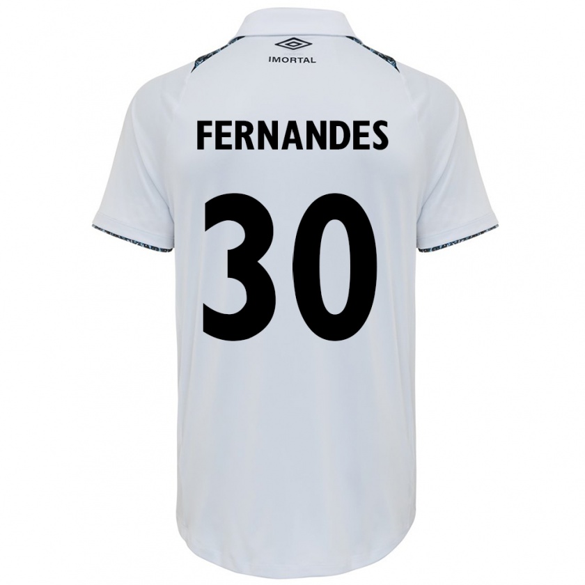 Kandiny Mujer Camiseta Raquel Fernandes #30 Blanco Azul 2ª Equipación 2024/25 La Camisa