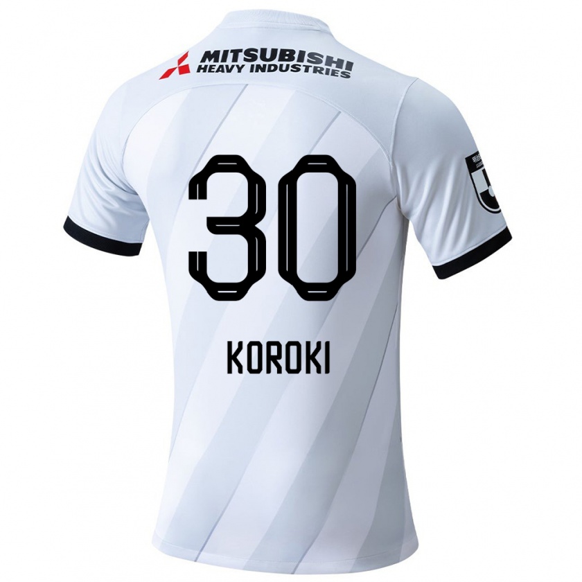 Kandiny Donna Maglia Shinzo Koroki #30 Bianco Grigio Kit Gara Away 2024/25 Maglietta