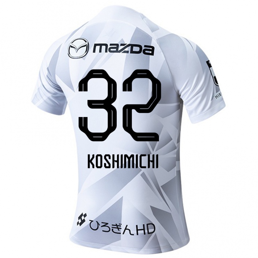 Kandiny Donna Maglia Sota Koshimichi #32 Bianco Grigio Nero Kit Gara Away 2024/25 Maglietta