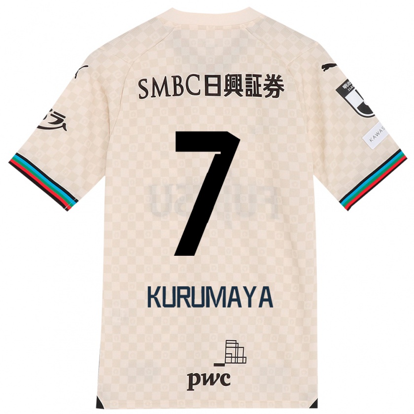 Kandiny Dames Shintaro Kurumaya #7 Wit Grijs Uitshirt Uittenue 2024/25 T-Shirt België