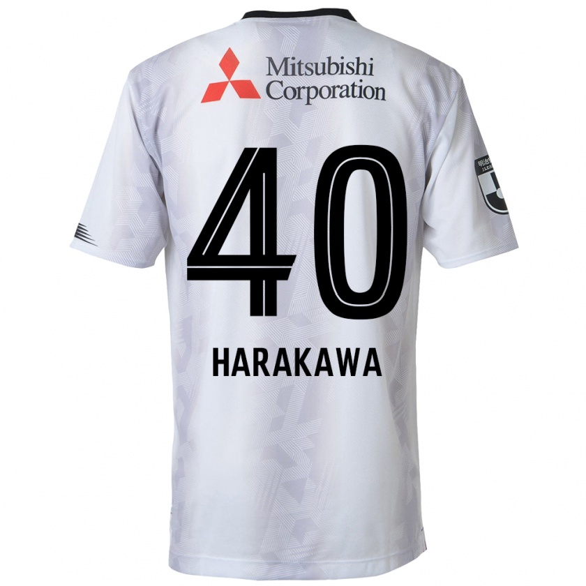 Kandiny Mujer Camiseta Riki Harakawa #40 Blanco Negro 2ª Equipación 2024/25 La Camisa México