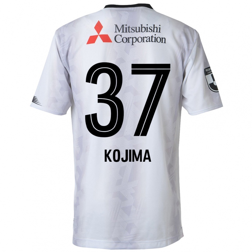 Kandiny Mujer Camiseta Satsuki Kojima #37 Blanco Negro 2ª Equipación 2024/25 La Camisa