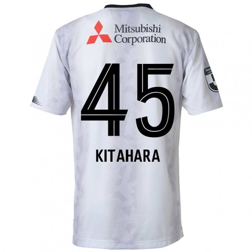 Kandiny Donna Maglia Maki Kitahara #45 Bianco Nero Kit Gara Away 2024/25 Maglietta