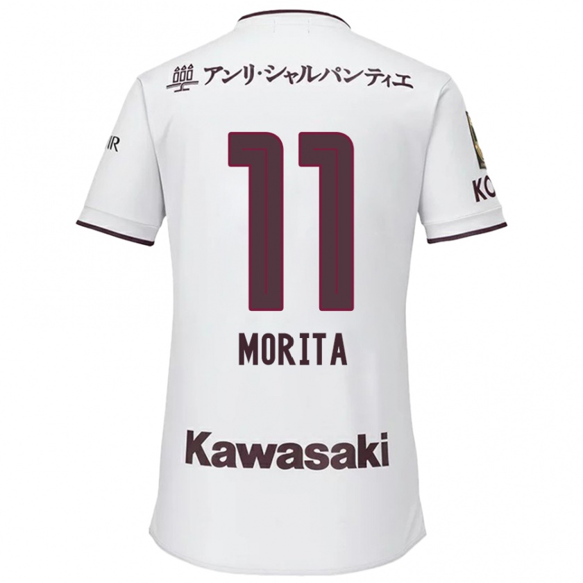 KandinyレディースOga Morita#11赤、白アウェイシャツ2024/25ジャージーユニフォーム