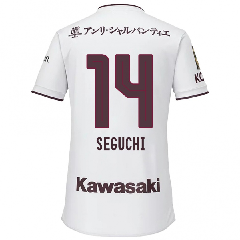 KandinyレディースTaiga Seguchi#14赤、白アウェイシャツ2024/25ジャージーユニフォーム