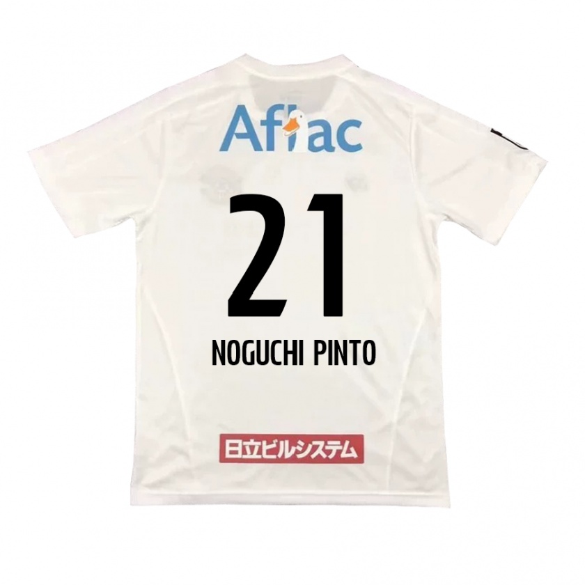 Kandiny Donna Maglia Amato Noguchi Pinto #21 Bianco Nero Kit Gara Away 2024/25 Maglietta