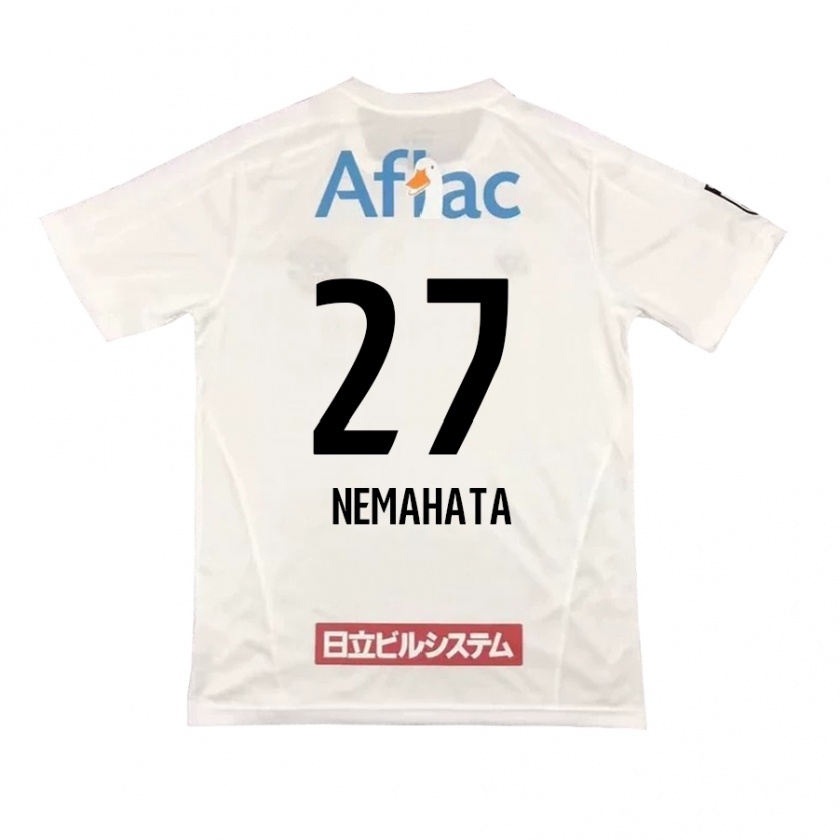 Kandiny Donna Maglia Hayato Nemahata #27 Bianco Nero Kit Gara Away 2024/25 Maglietta