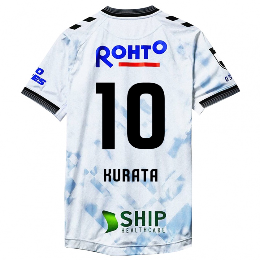 Kandiny Donna Maglia Shu Kurata #10 Bianco Nero Kit Gara Away 2024/25 Maglietta