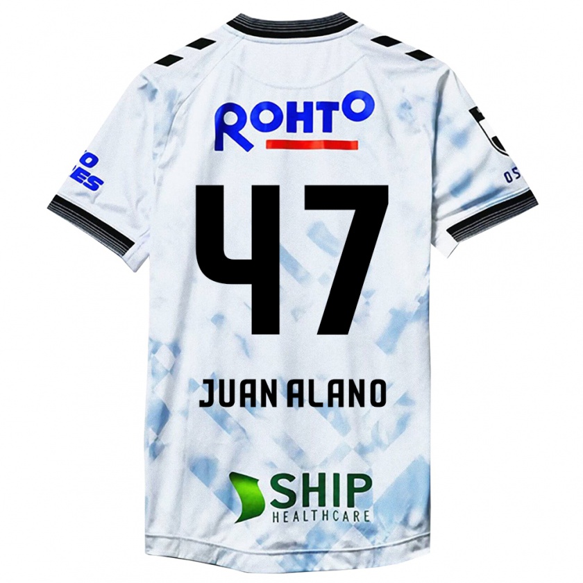 Kandiny Dames Juan Alano #47 Wit Zwart Uitshirt Uittenue 2024/25 T-Shirt