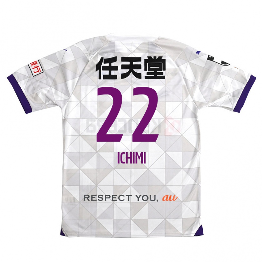 Kandiny Mujer Camiseta Kazunari Ichimi #22 Blanco Morado 2ª Equipación 2024/25 La Camisa