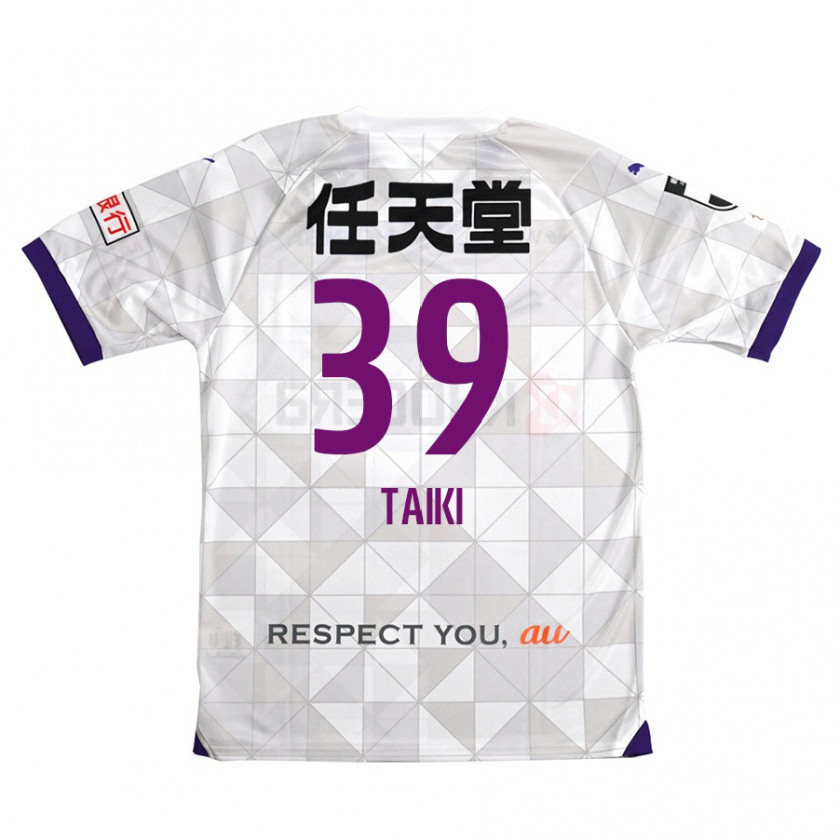 Kandiny Donna Maglia Taiki Hirato #39 Bianco Viola Kit Gara Away 2024/25 Maglietta