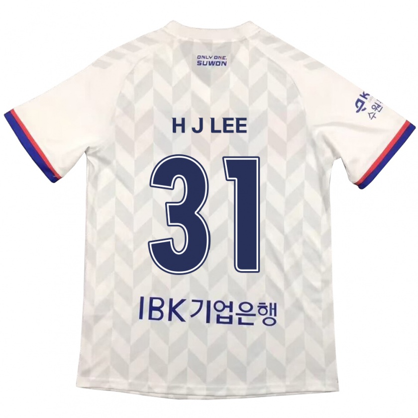 Kandiny Mujer Camiseta Jae-Hoon Lee #31 Blanco Azul 2ª Equipación 2024/25 La Camisa México