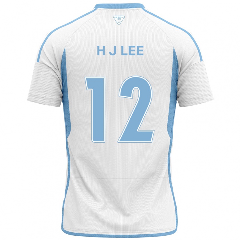 Kandiny Damen Jae-Hyung Lee #12 Weiß Blau Auswärtstrikot Trikot 2024/25 T-Shirt Österreich