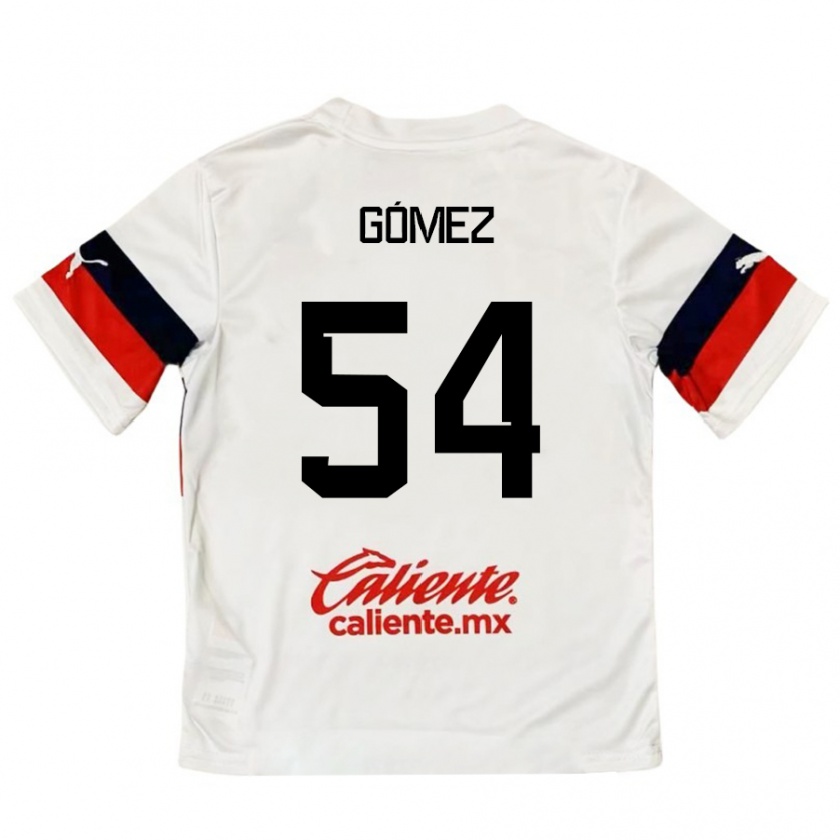 Kandiny Donna Maglia Miguel Gómez #54 Bianco Rosso Kit Gara Away 2024/25 Maglietta