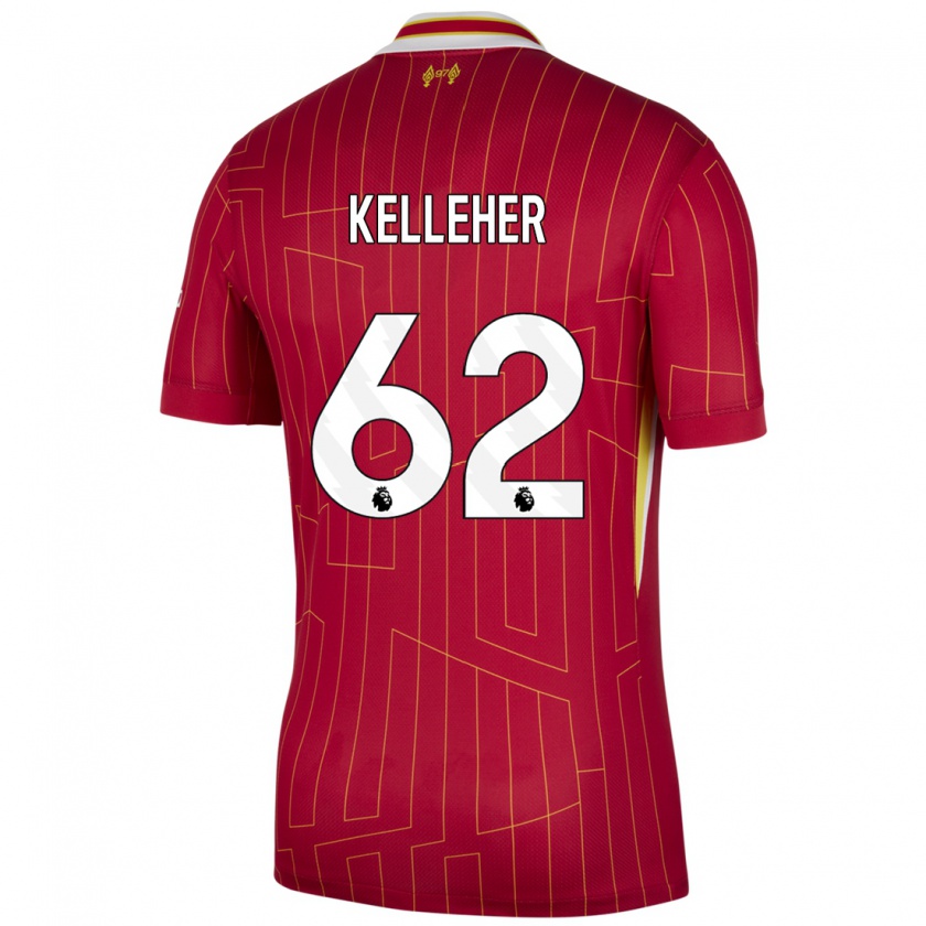 Kandiny Kinder Caoimhín Kelleher #62 Rot Gelb Weiß Heimtrikot Trikot 2024/25 T-Shirt Österreich