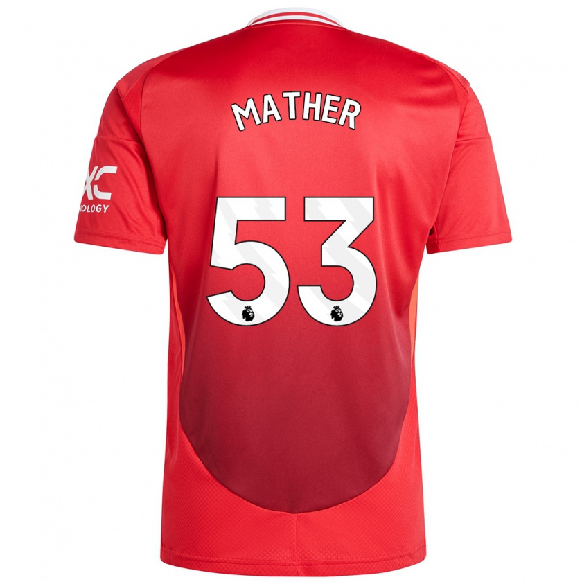 Kandiny Bambino Maglia Sam Mather #53 Rosso Brillante Kit Gara Home 2024/25 Maglietta