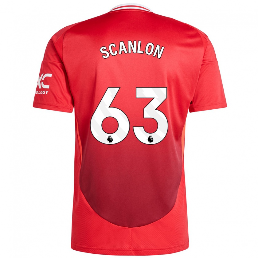 Kandiny Kinderen James Scanlon #63 Felrood Thuisshirt Thuistenue 2024/25 T-Shirt