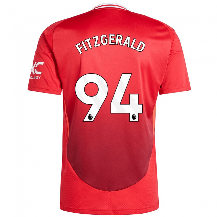 Kandiny Kinder Jayce Fitzgerald #94 Hellrot Heimtrikot Trikot 2024/25 T-Shirt Österreich