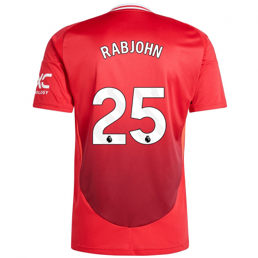 Kandiny Bambino Maglia Evie Rabjohn #25 Rosso Brillante Kit Gara Home 2024/25 Maglietta