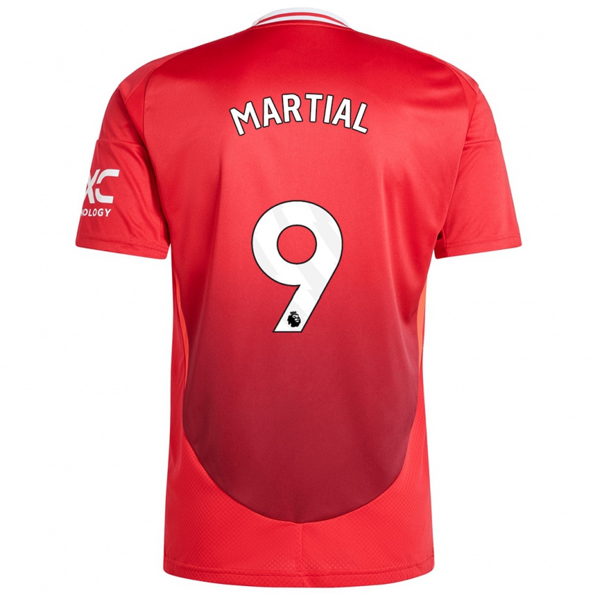 Kandiny Kinder Anthony Martial #9 Hellrot Heimtrikot Trikot 2024/25 T-Shirt Österreich