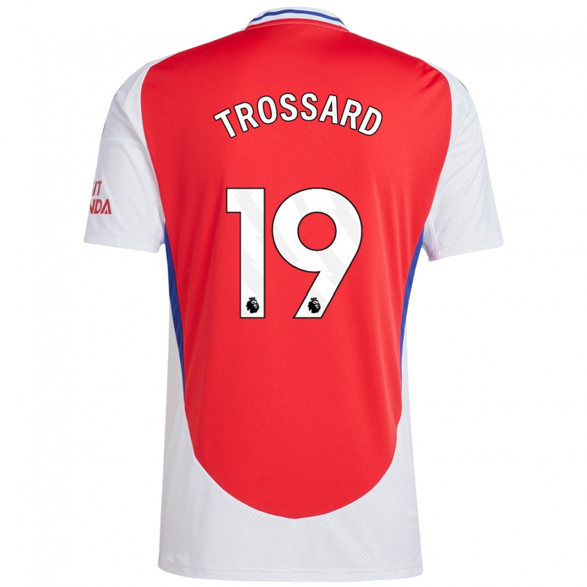 Kandiny Kinderen Leandro Trossard #19 Rood Wit Thuisshirt Thuistenue 2024/25 T-Shirt