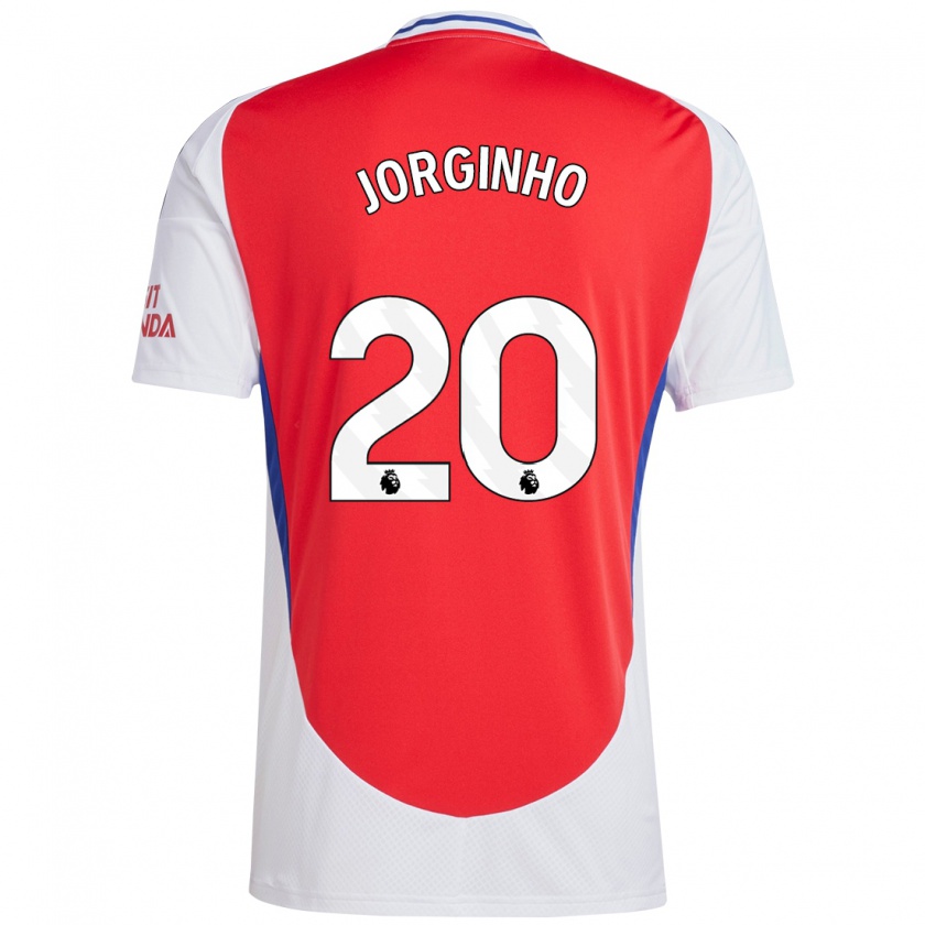 Kandiny Kinderen Jorginho #20 Rood Wit Thuisshirt Thuistenue 2024/25 T-Shirt