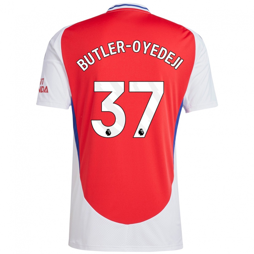 Kandiny Kinderen Nathan Butler-Oyedeji #37 Rood Wit Thuisshirt Thuistenue 2024/25 T-Shirt