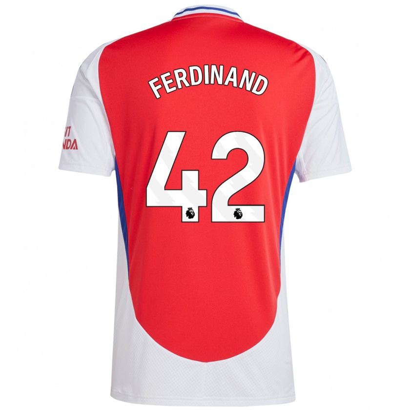 Kandiny Kinderen Seb Ferdinand #42 Rood Wit Thuisshirt Thuistenue 2024/25 T-Shirt