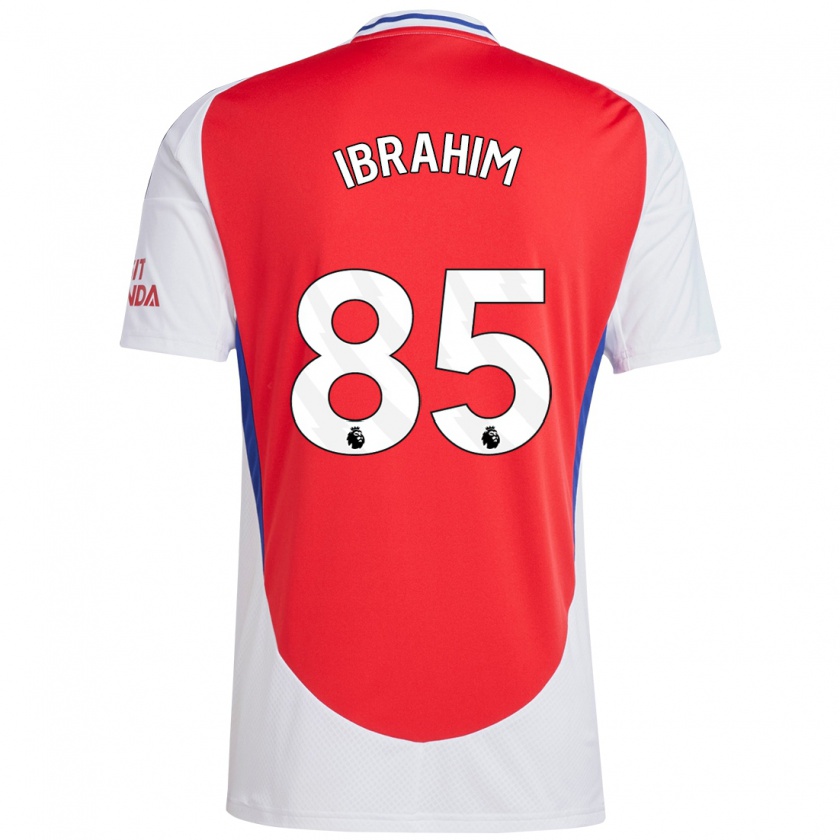 Kandiny Kinderen Ife Ibrahim #85 Rood Wit Thuisshirt Thuistenue 2024/25 T-Shirt